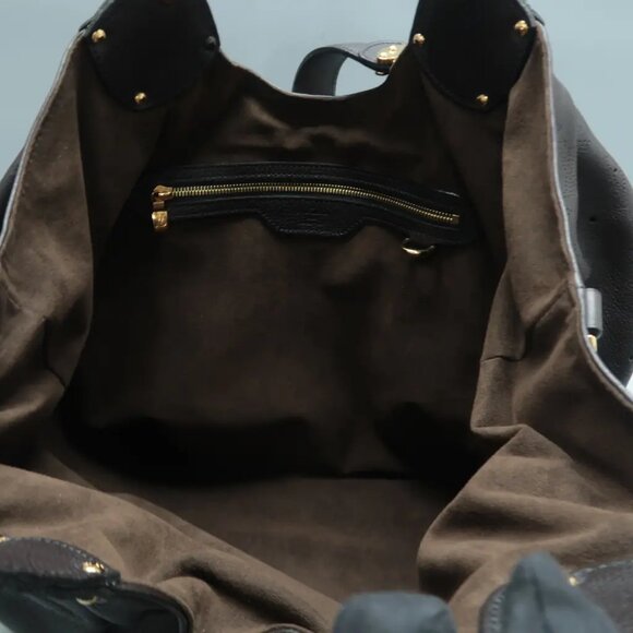 100% Authentic Louis Vuitton Mahina Lunar Brown Monogram Leather Tote 719-12524 - Picture 10 of 12